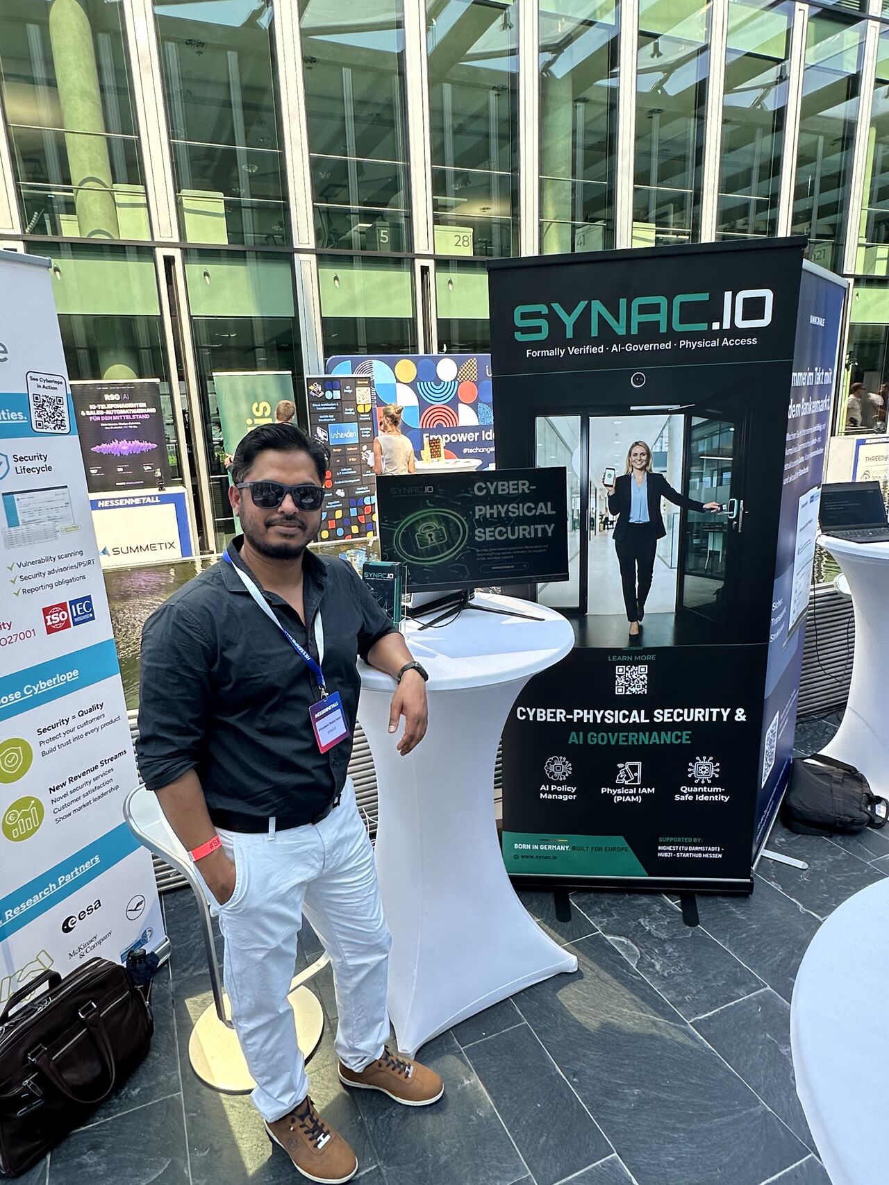 SYNAC.IO booth at STARTUPS X HESSENMETALL 2026